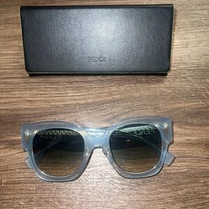Fendi Light Blue Oversized Sunglasses